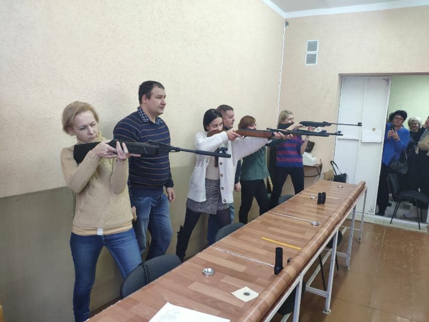 В Витебске прошли областные соревнования по пулевой стрельбе из пневматической винтовки